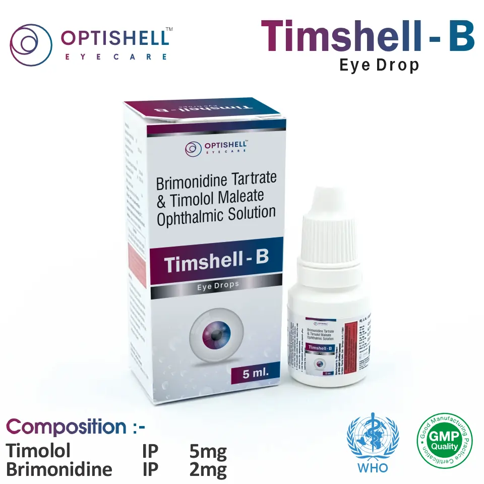 Timolol 5mg + Brimonidine 2mg at the best price in PCD Pharma Franchise for Combination Therapy and Glaucoma Treatment